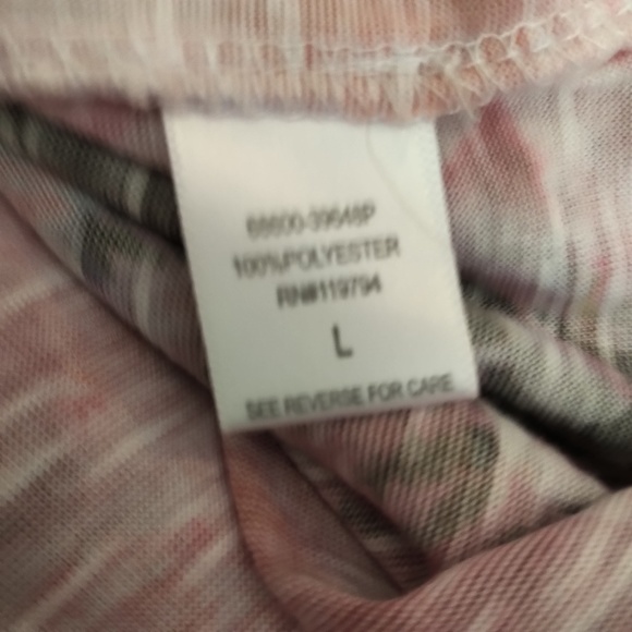 One World Chiffon Layered Blouse Like New L - Picture 5 of 5